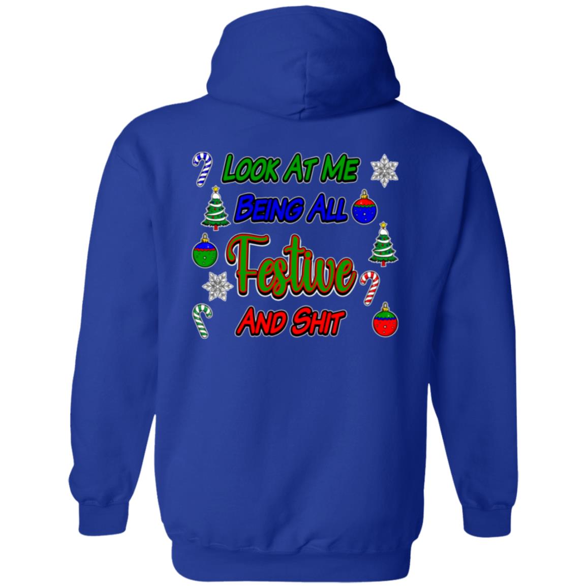 Zip Up Hooded Sweatshirt Festive And Shit