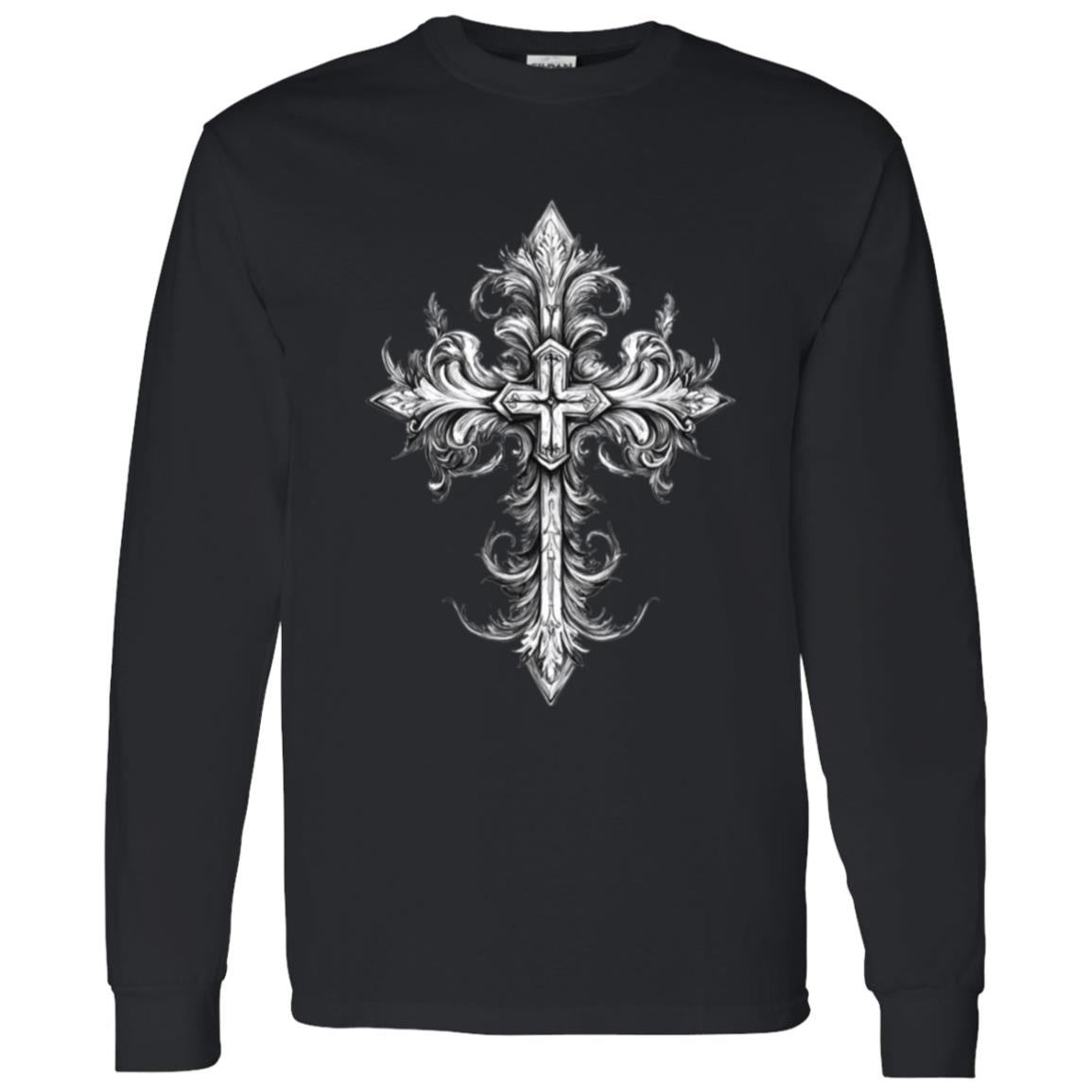 LS T-Shirt Ornate Cross