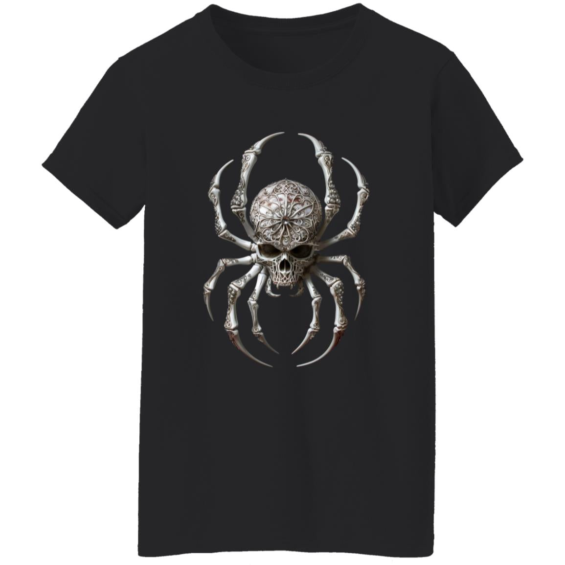 Oversized T-Shirt Ornamental Skull Spider