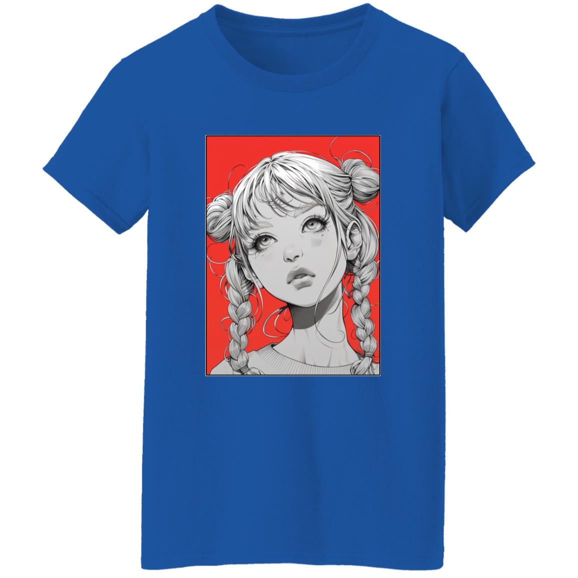 Oversized T-Shirt Anime Pigtail Girl
