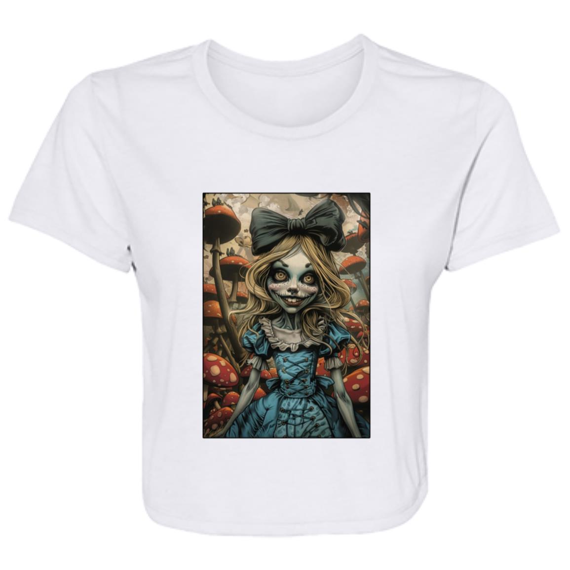 Flowy Cropped Tee Alice
