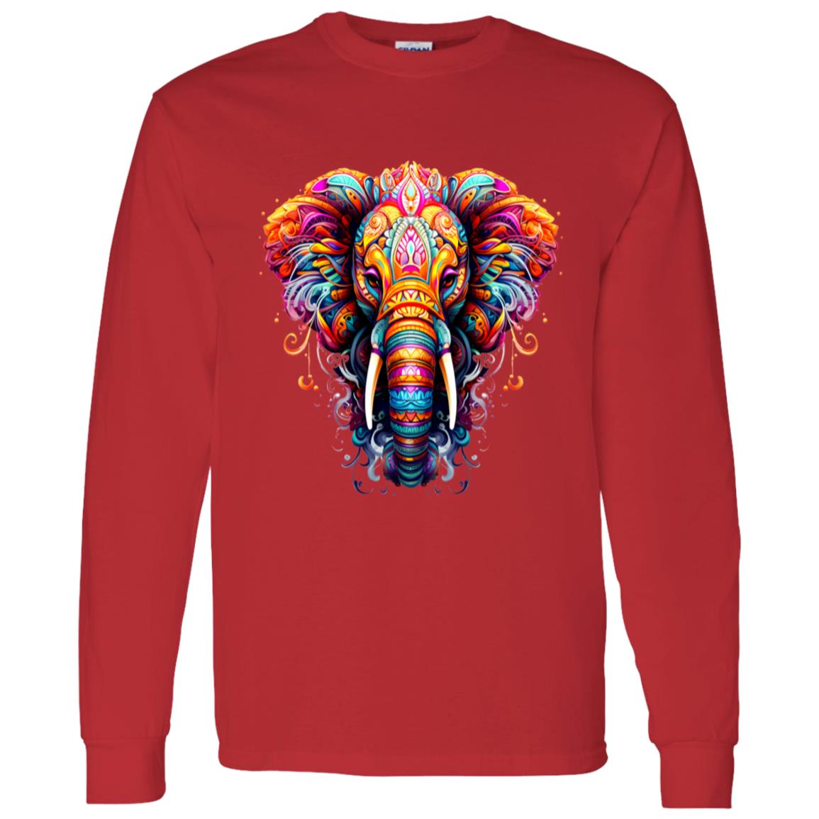 LS T-Shirt Psychedelic Elephant