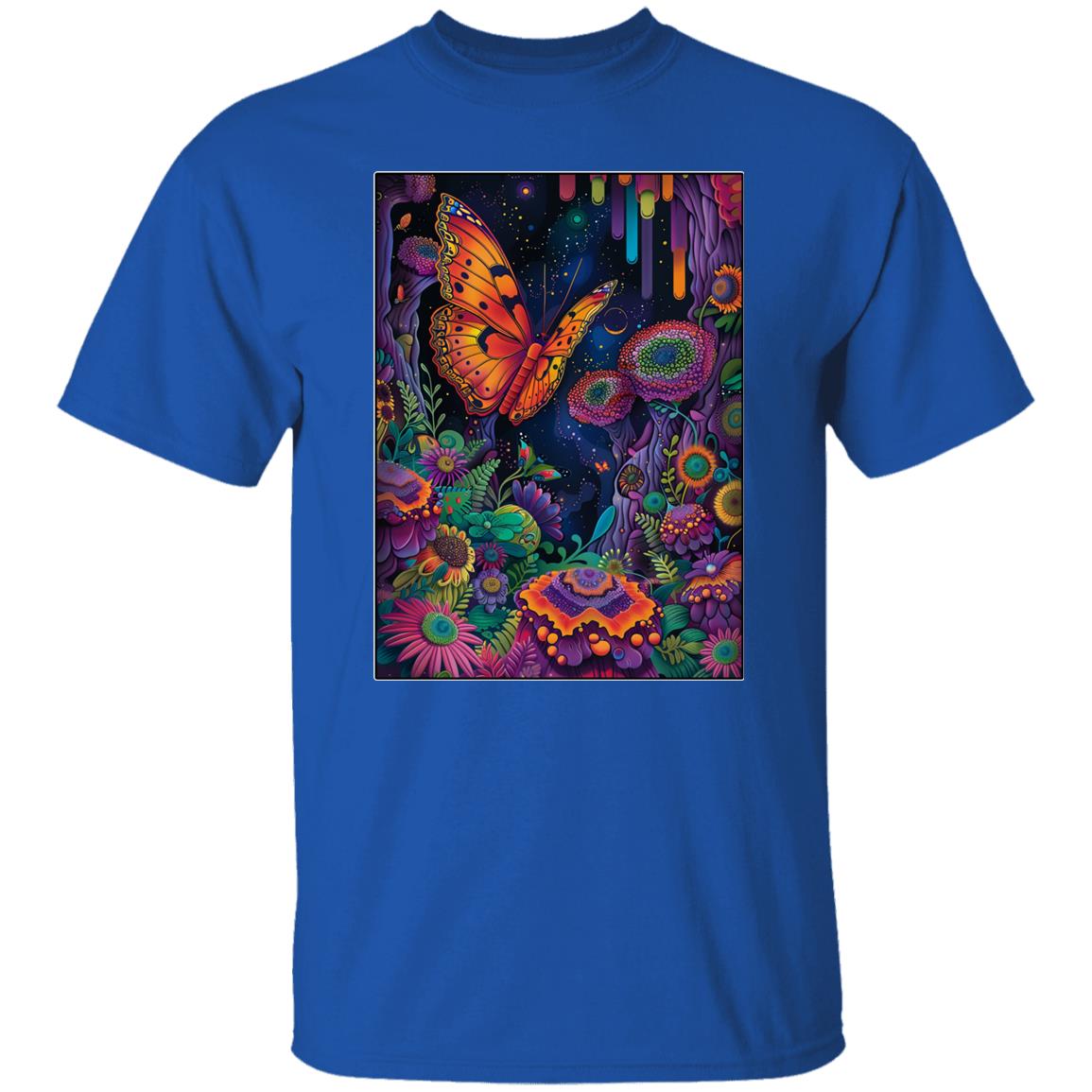 Oversized T-Shirt Psychedelic Butterfly