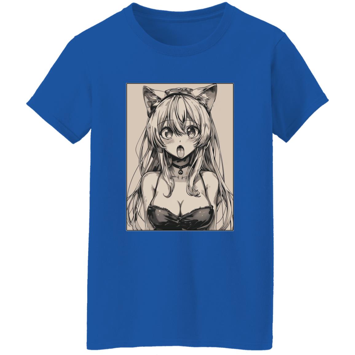 Oversized T-Shirt Anime Cat Eared Girl