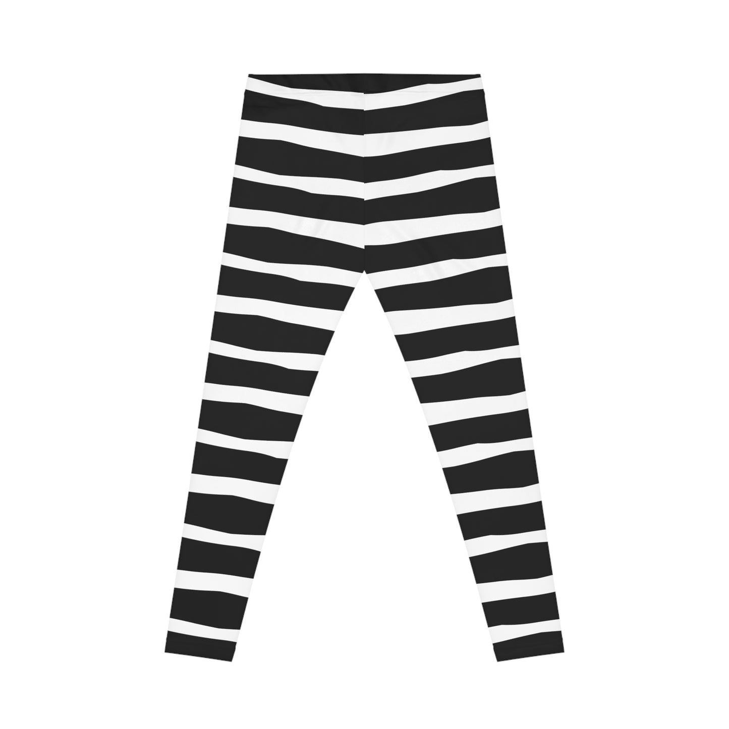 All-Over Print Leggings Striped Black/White