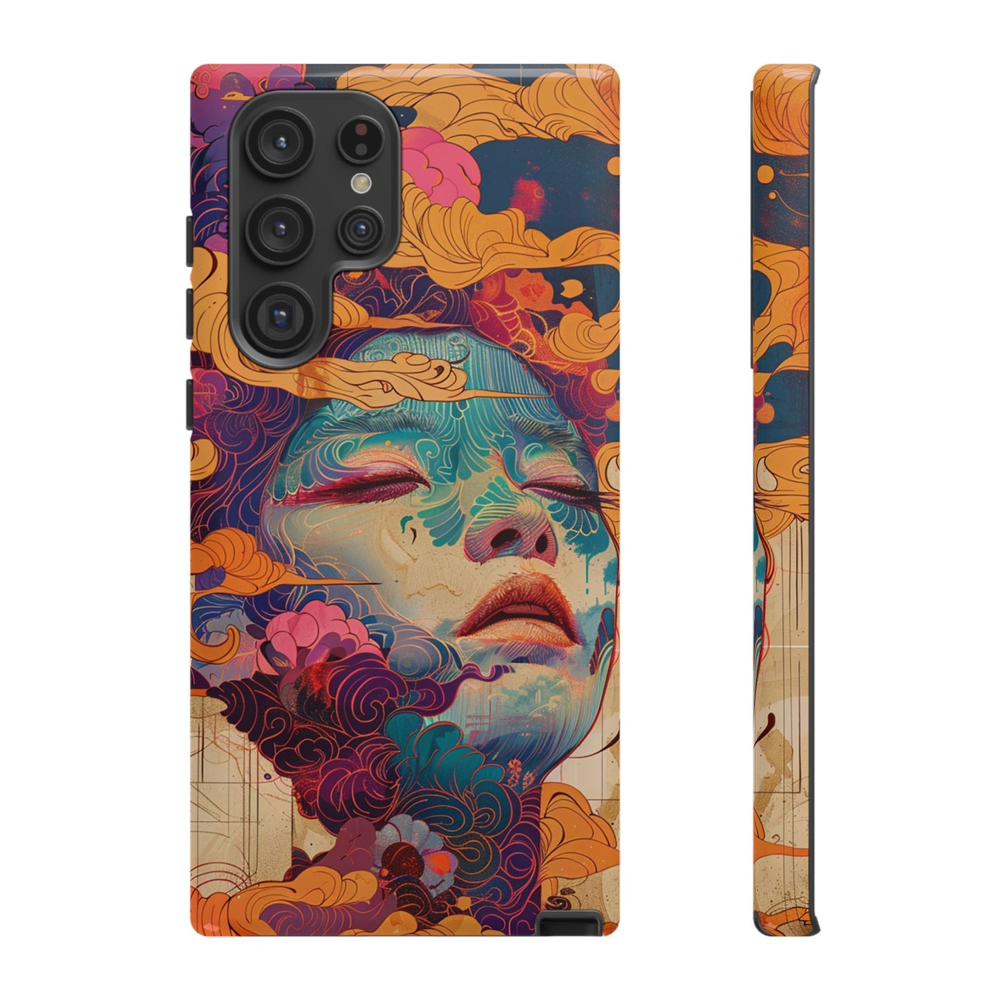 Copy of Copy of Artistic Crescent Moon Phone Case — Dreamy Starry Night Protection