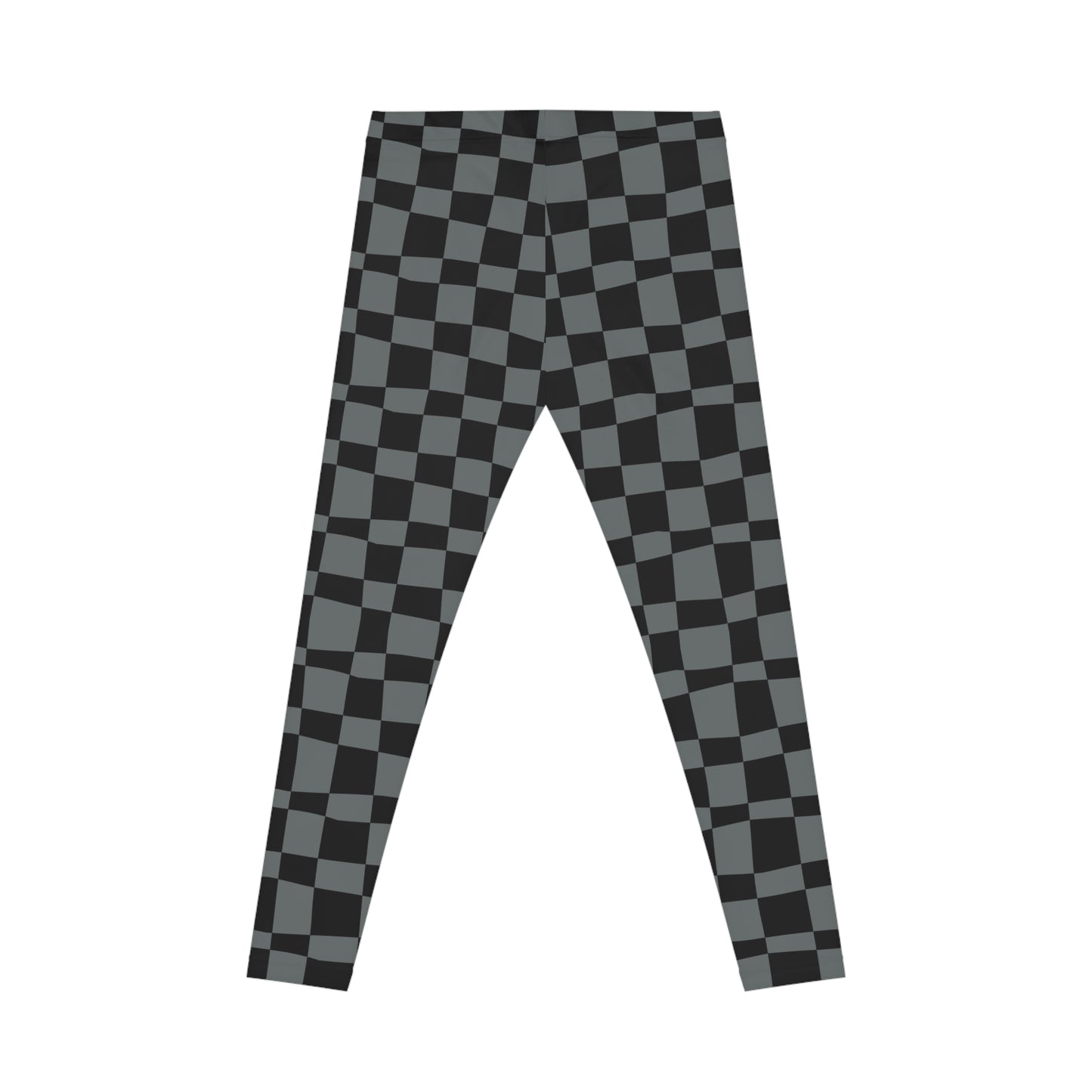 All-Over Print Leggings Checkered Black/Grey