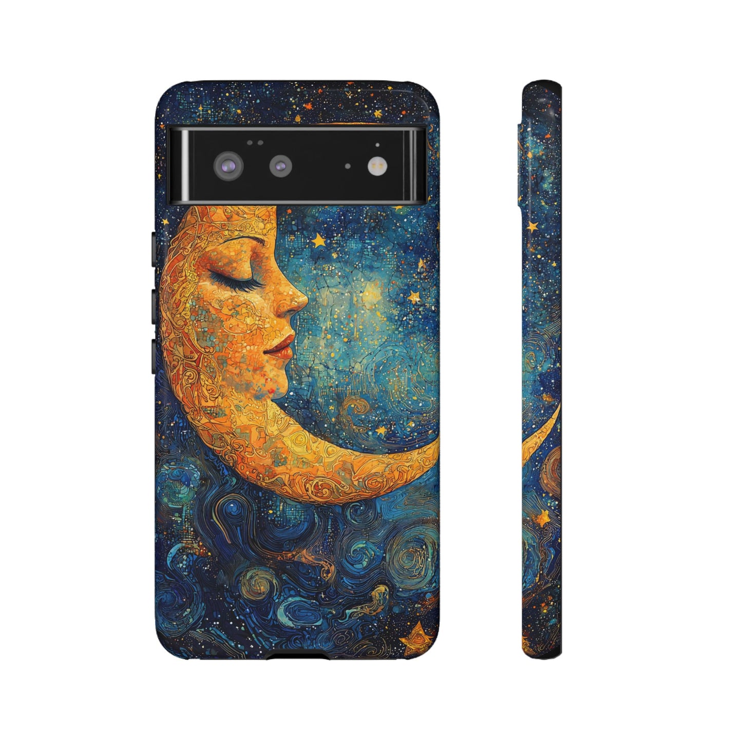 Copy of Artistic Crescent Moon Phone Case — Dreamy Starry Night Protection