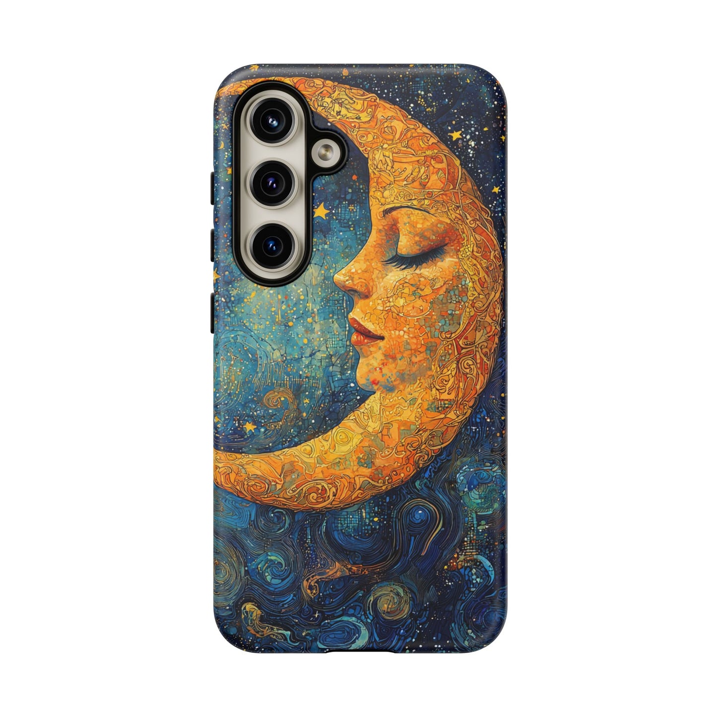 Copy of Artistic Crescent Moon Phone Case — Dreamy Starry Night Protection