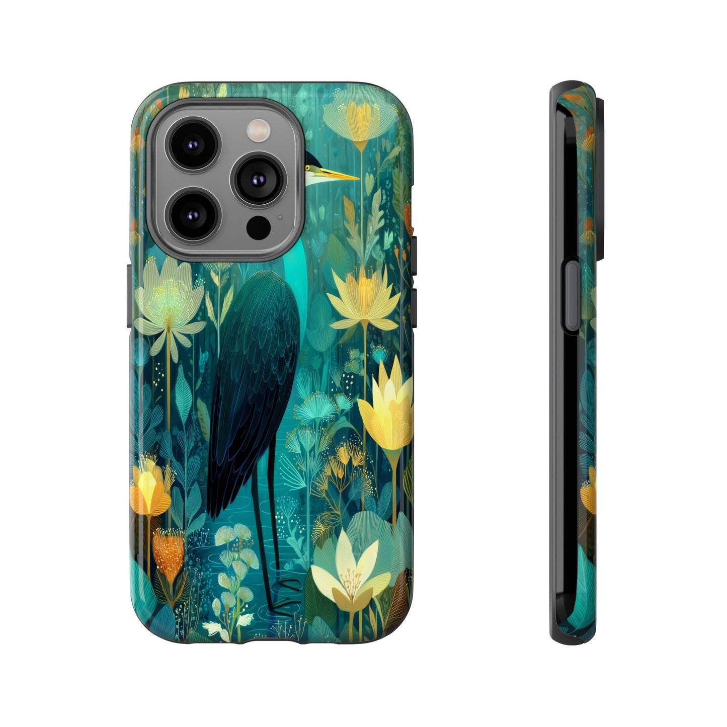 Artistic Crescent Moon Phone Case — Dreamy Starry Night Protection