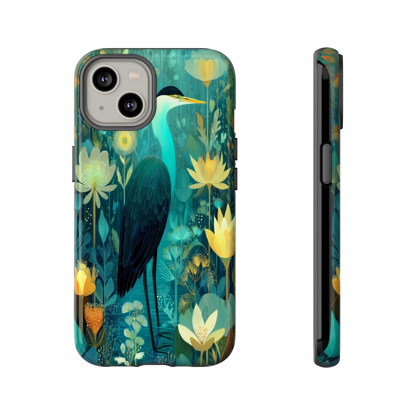 Artistic Crescent Moon Phone Case — Dreamy Starry Night Protection