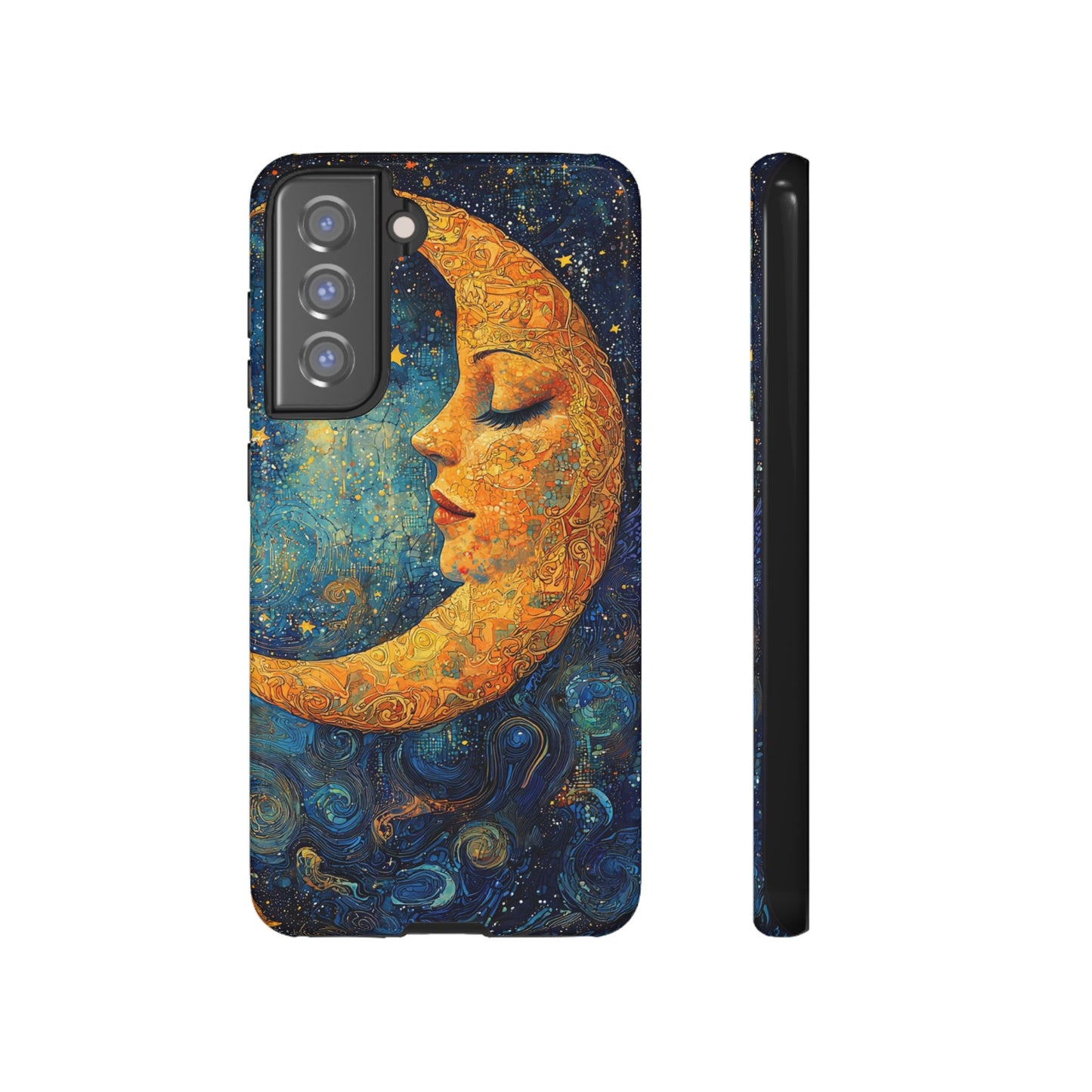 Copy of Artistic Crescent Moon Phone Case — Dreamy Starry Night Protection