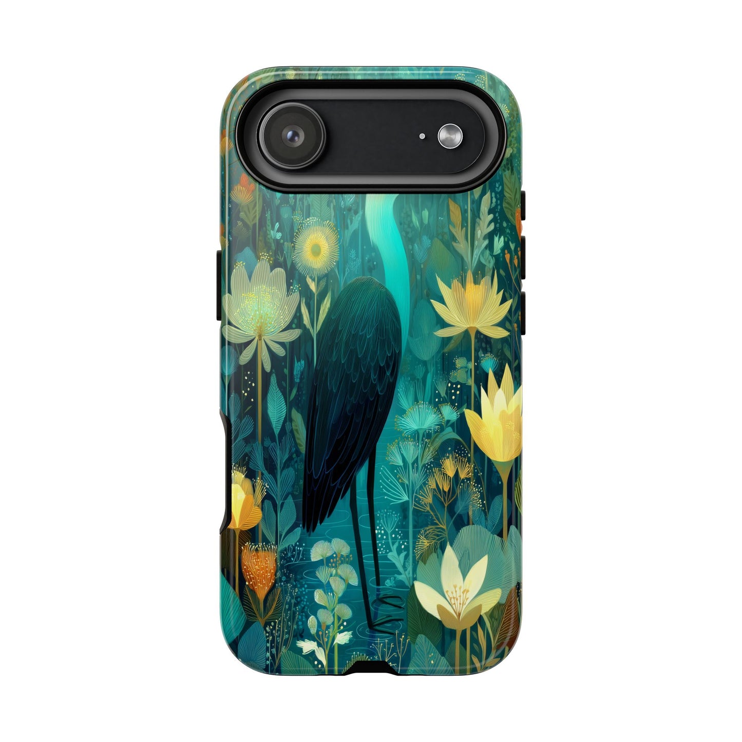 Artistic Crescent Moon Phone Case — Dreamy Starry Night Protection