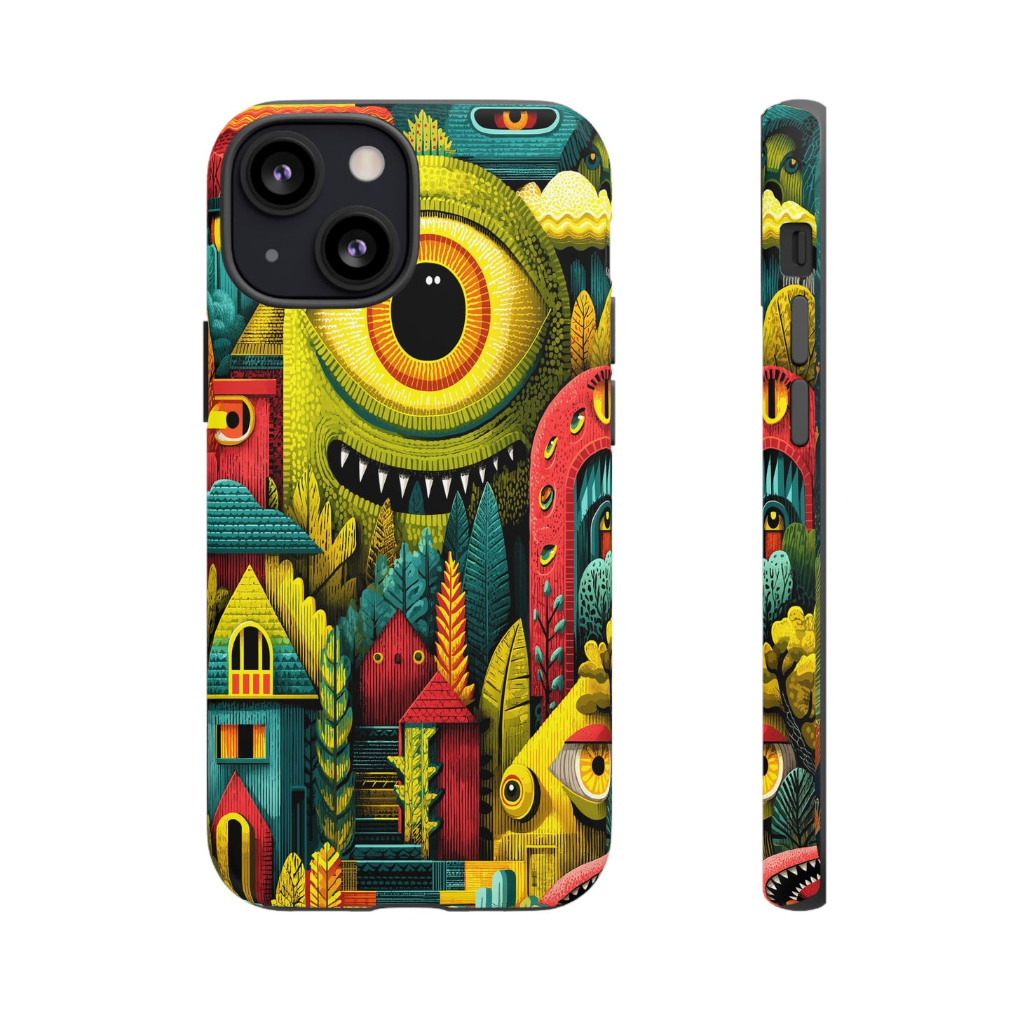Artistic Crescent Moon Phone Case — Dreamy Starry Night Protection