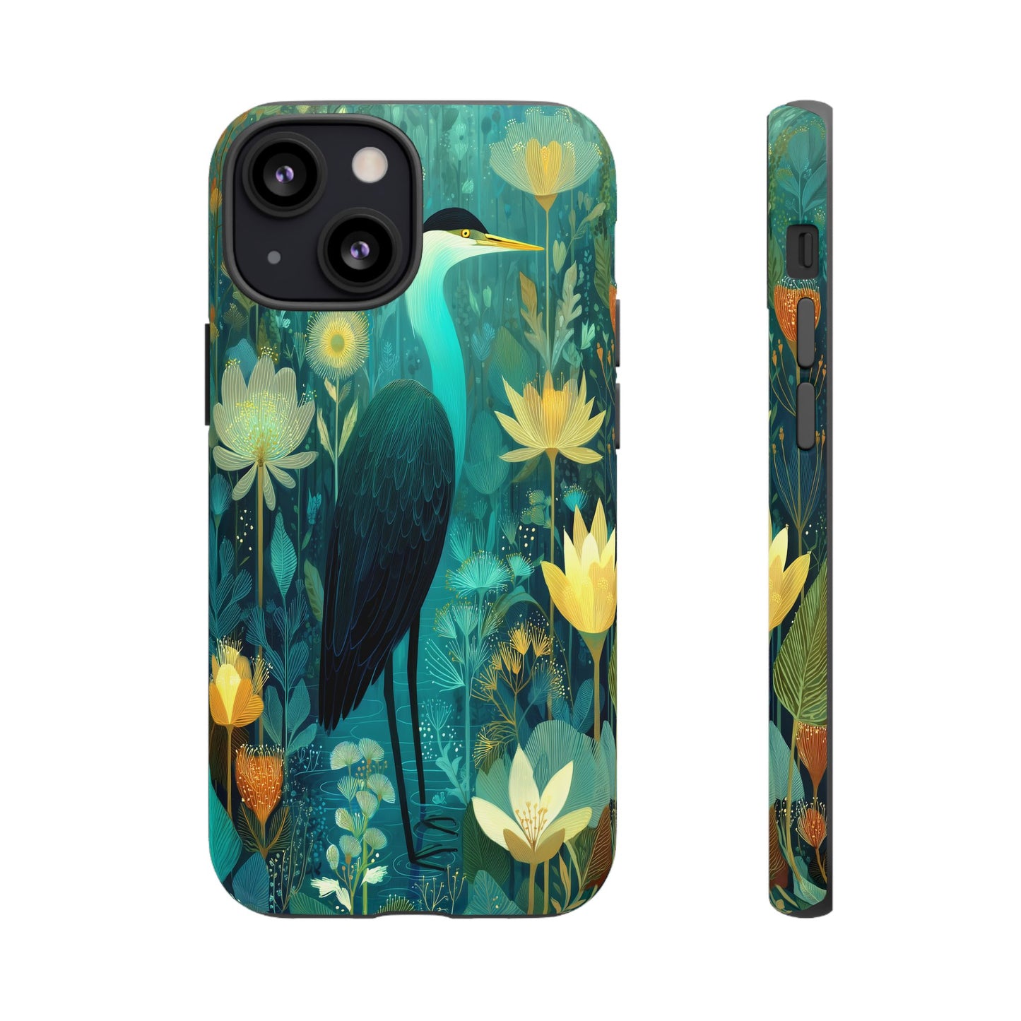 Artistic Crescent Moon Phone Case — Dreamy Starry Night Protection
