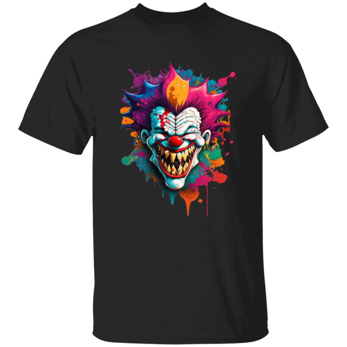 Oversized T-Shirt Paint Splatter Clown