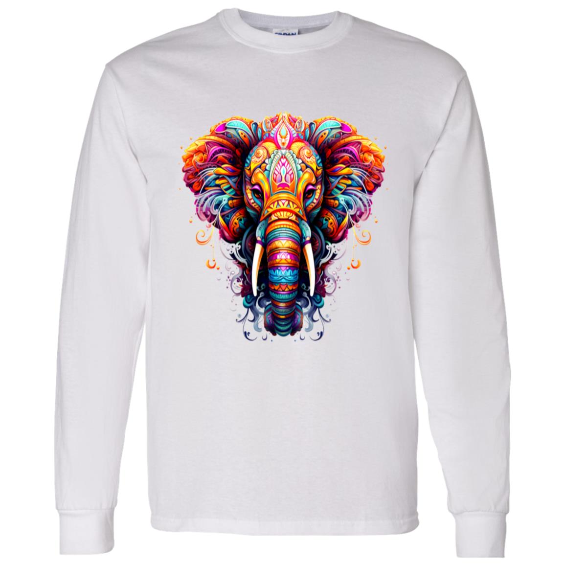 LS T-Shirt Psychedelic Elephant