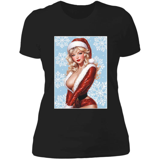 T-Shirt Santa Pin Up Lady