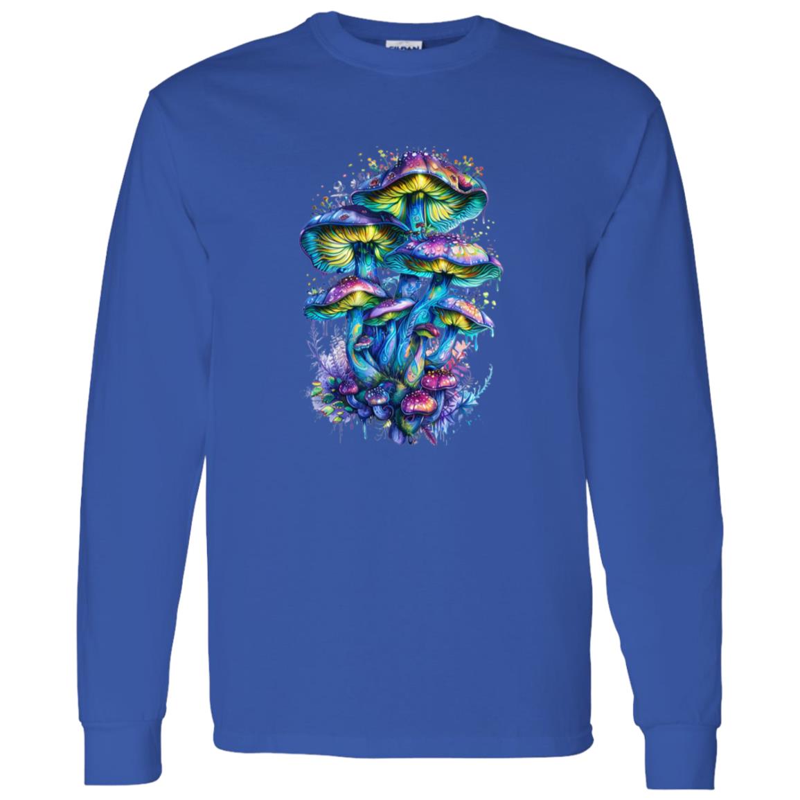 LS T-Shirt Colorful Mushroom Cluster