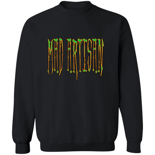 Pullover Sweatshirt Mad Artisan Green Logo