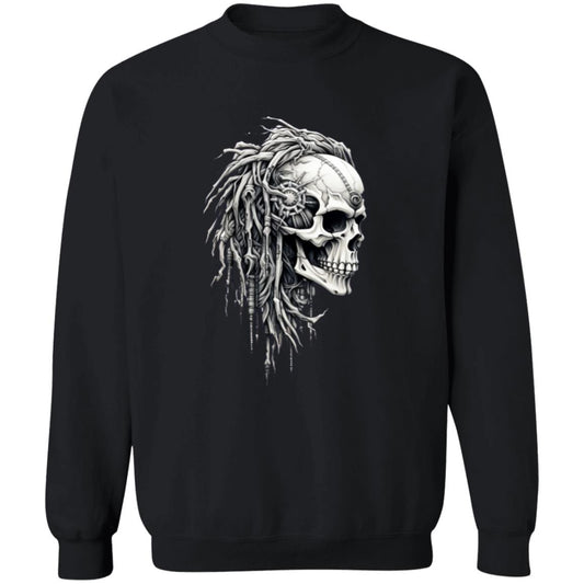 Pullover Sweatshirt Bio Mechanical Skull