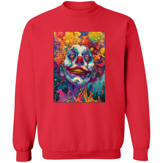 Pullover Sweatshirt Psychedelic Clown