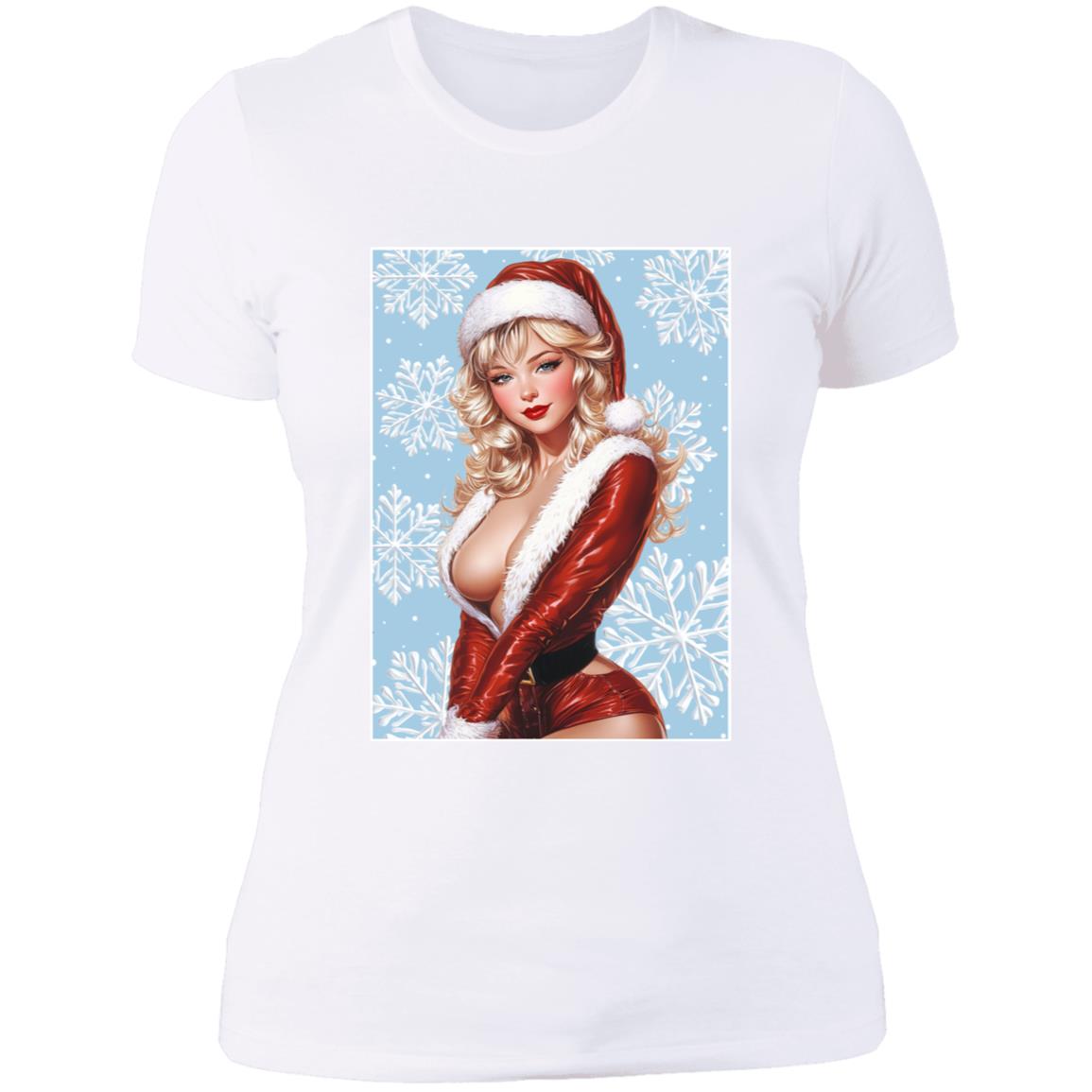 T-Shirt Santa Pin Up Lady