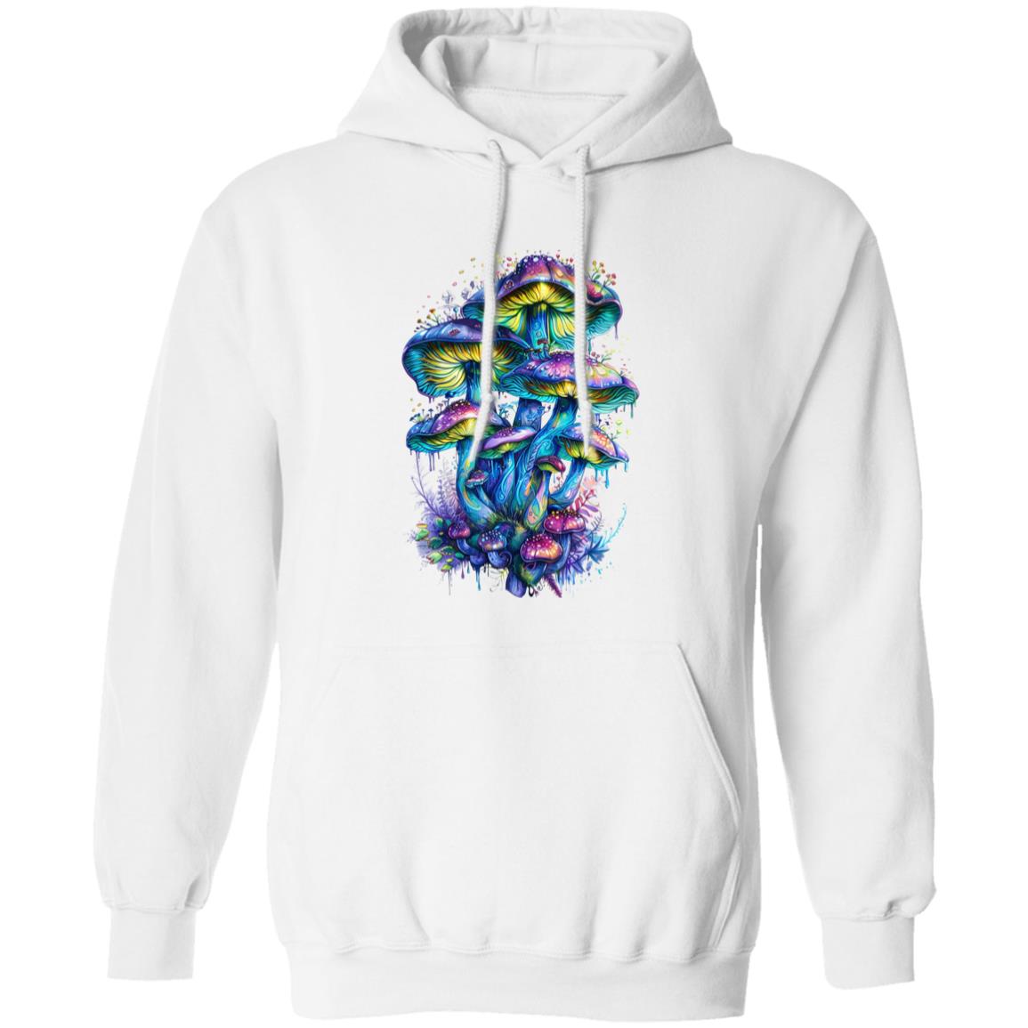 Pullover Hoodie Colorful Mushroom Cluster
