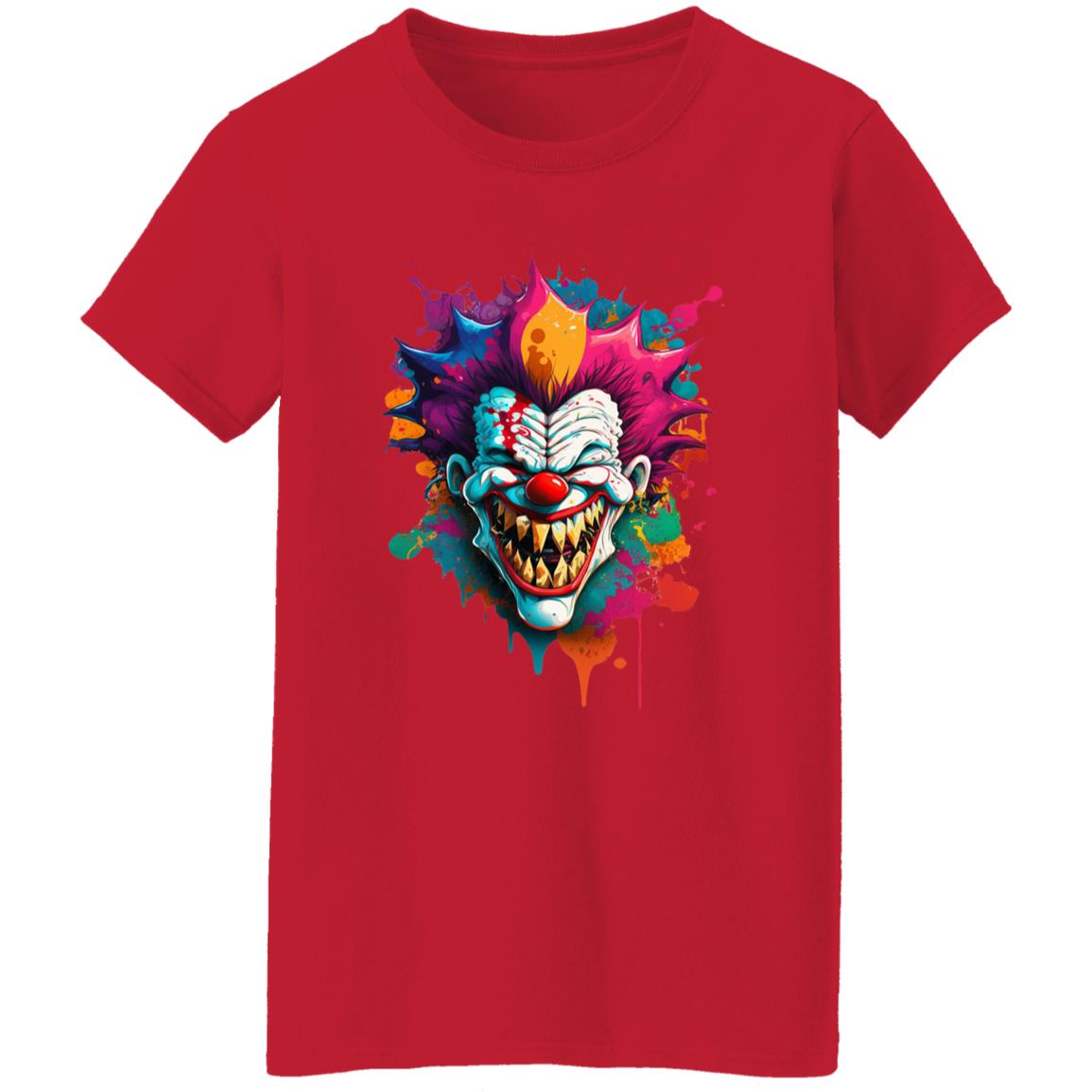 Oversized T-Shirt Paint Splattered Clown