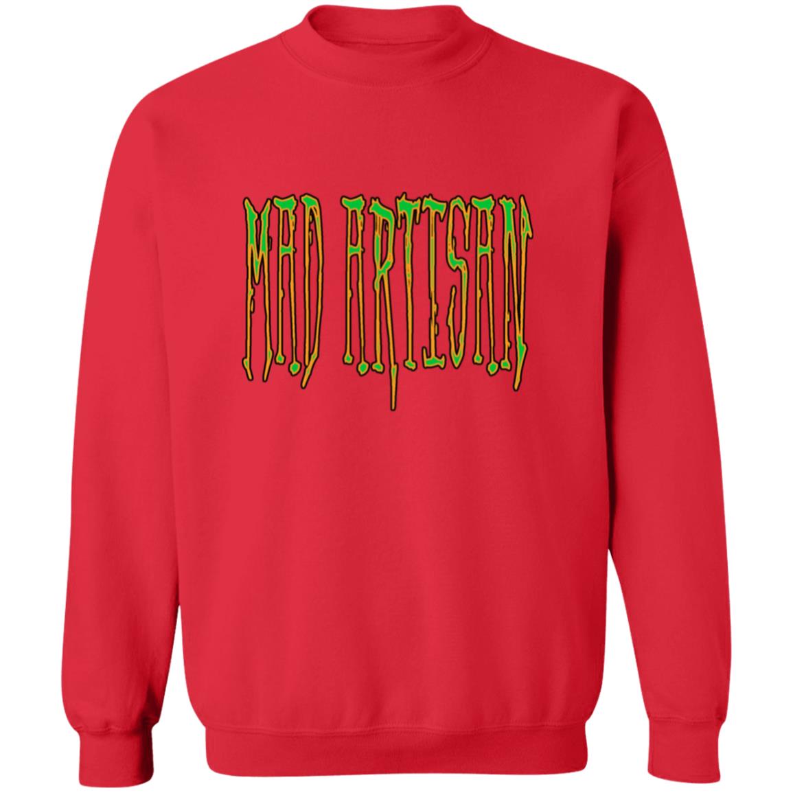 Pullover Sweatshirt Mad Artisan Green Logo