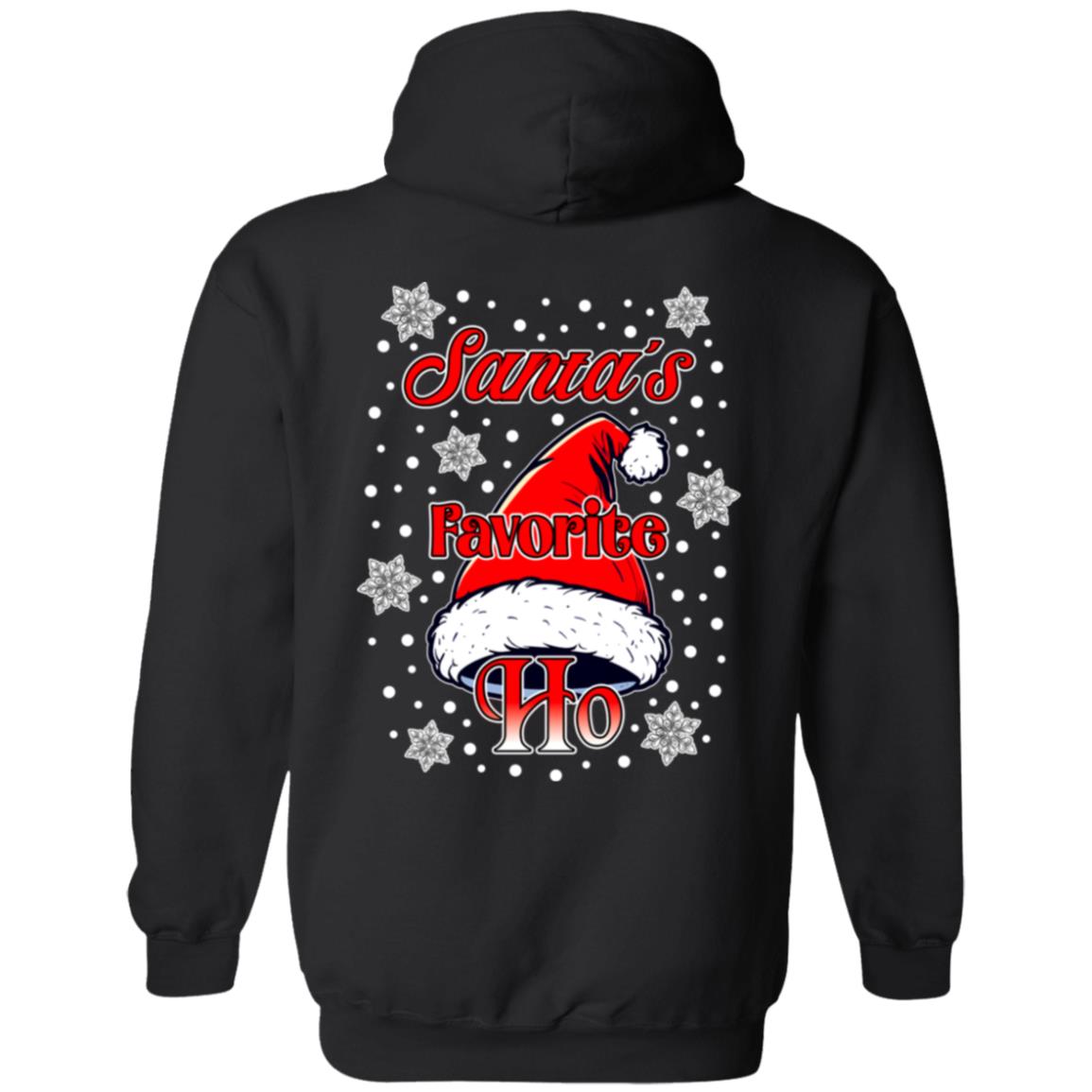 Zip Up Hooded Sweatshirt Santa's Favorite Ho