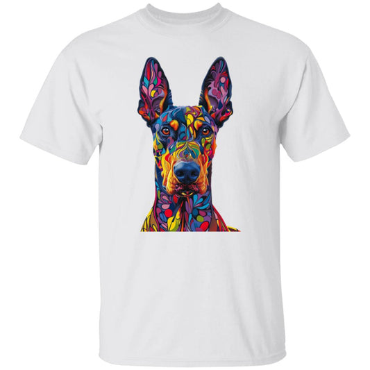 Oversized T-Shirt Colorful Abstract Doberman
