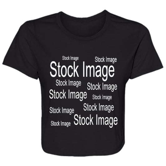Flowy Cropped Tee Stock Image