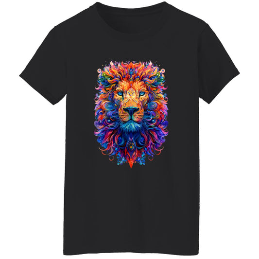Oversized T-Shirt Psychedelic Lion