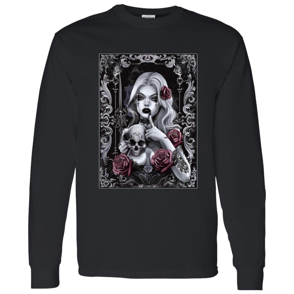 LS T-Shirt Goth Girl Portrait