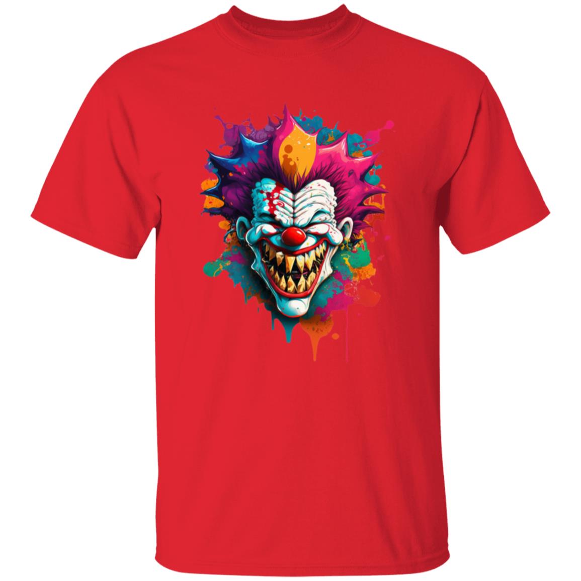 Oversized T-Shirt Paint Splatter Clown