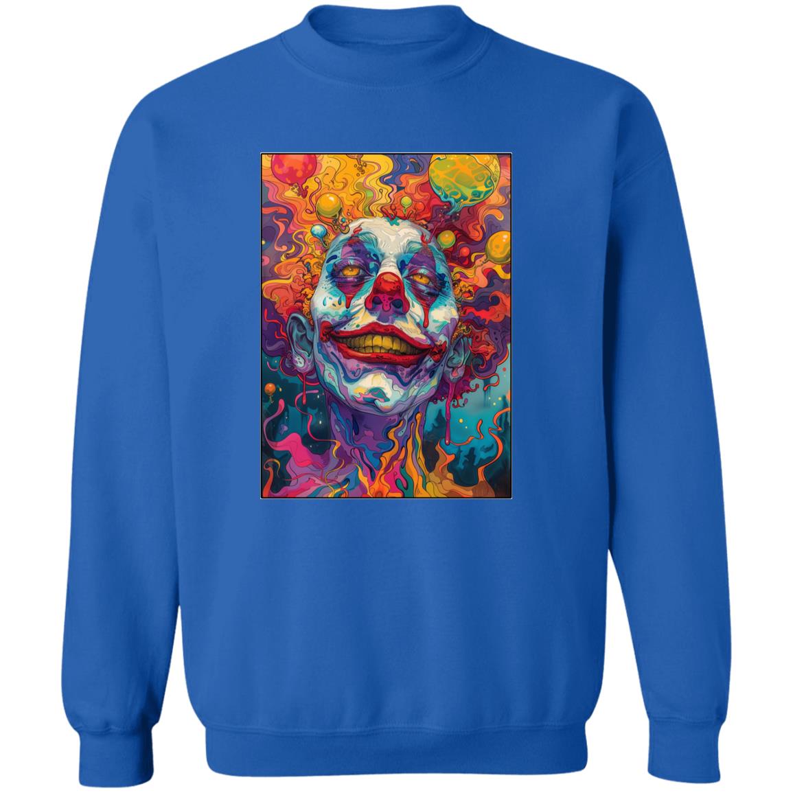 Pullover Sweatshirt Psychedelic Clown