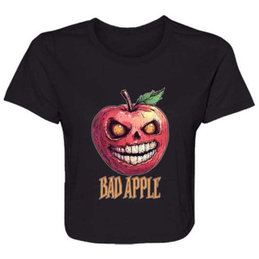 Flowy Cropped Tee Bad Apple