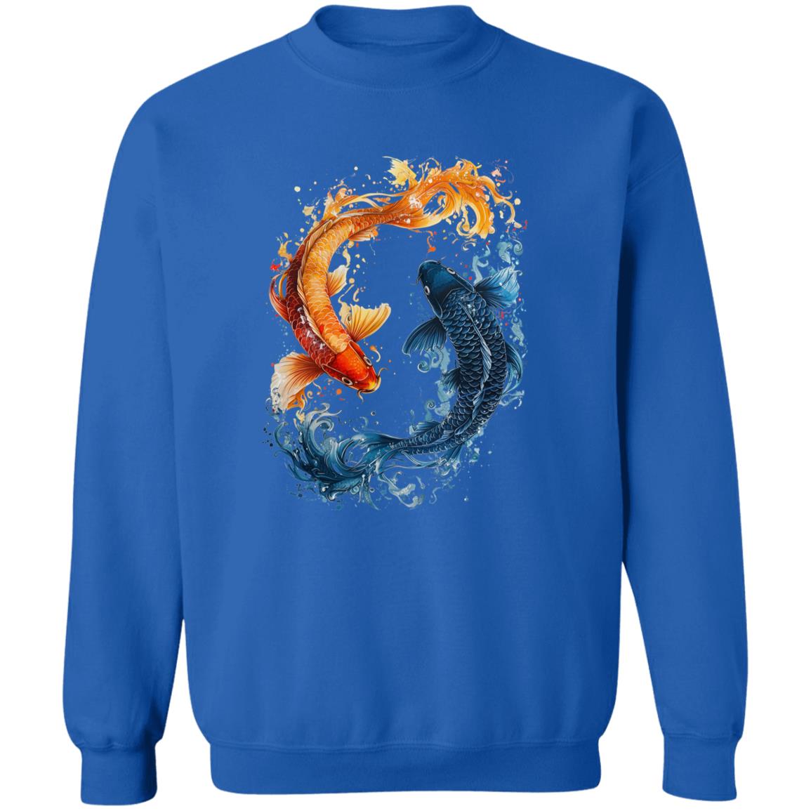 Pullover Sweatshirt Koi Fish