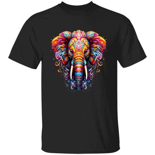 Oversized T-Shirt Psychedelic Elephant