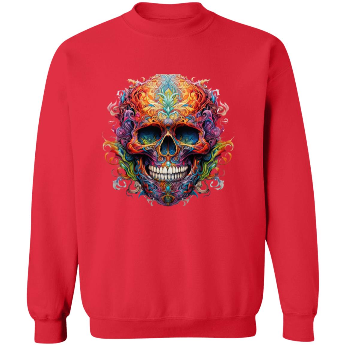Pullover Sweatshirt Ornamental Skull