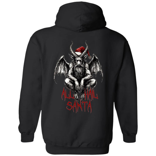 Zip Up Hooded Sweatshirt All Hail Santa