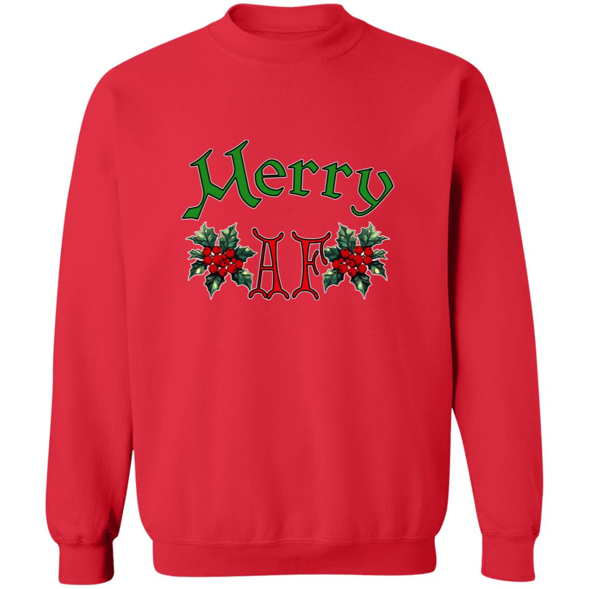 Pullover Sweatshirt Merry AF