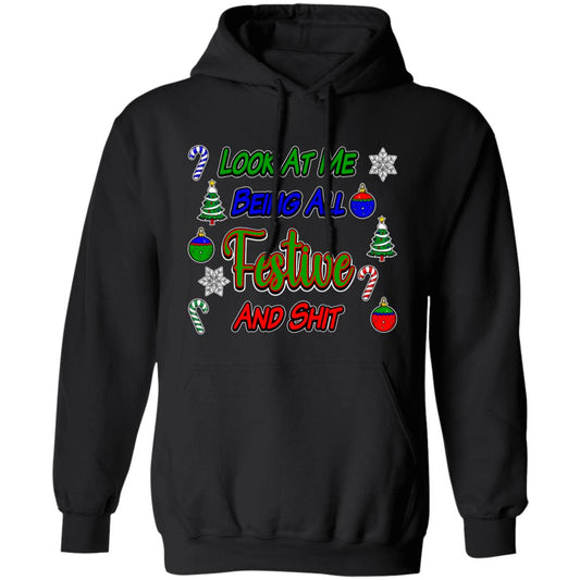 Pullover Hoodie Festive And Shit