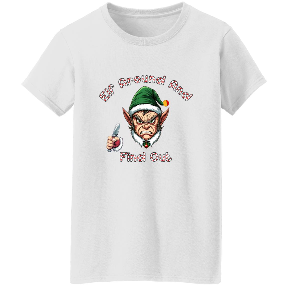 Oversized T-Shirt Elf Around And Find Out