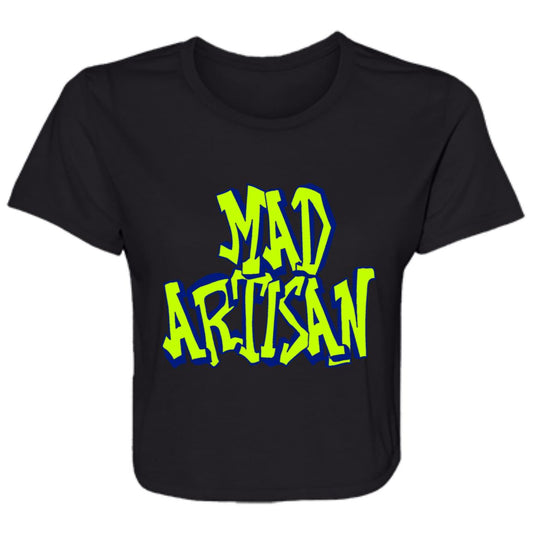 Flowy Cropped Tee Mad Artisan Graffiti Logo