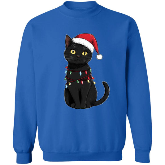 Pullover Sweatshirt Festive Cat