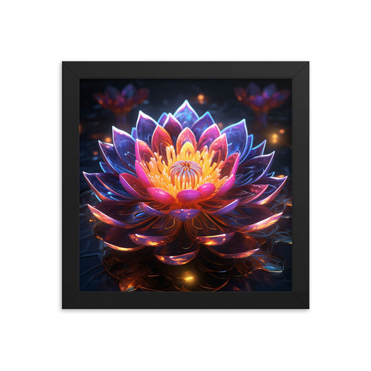 Framed Poster Lotus Flower