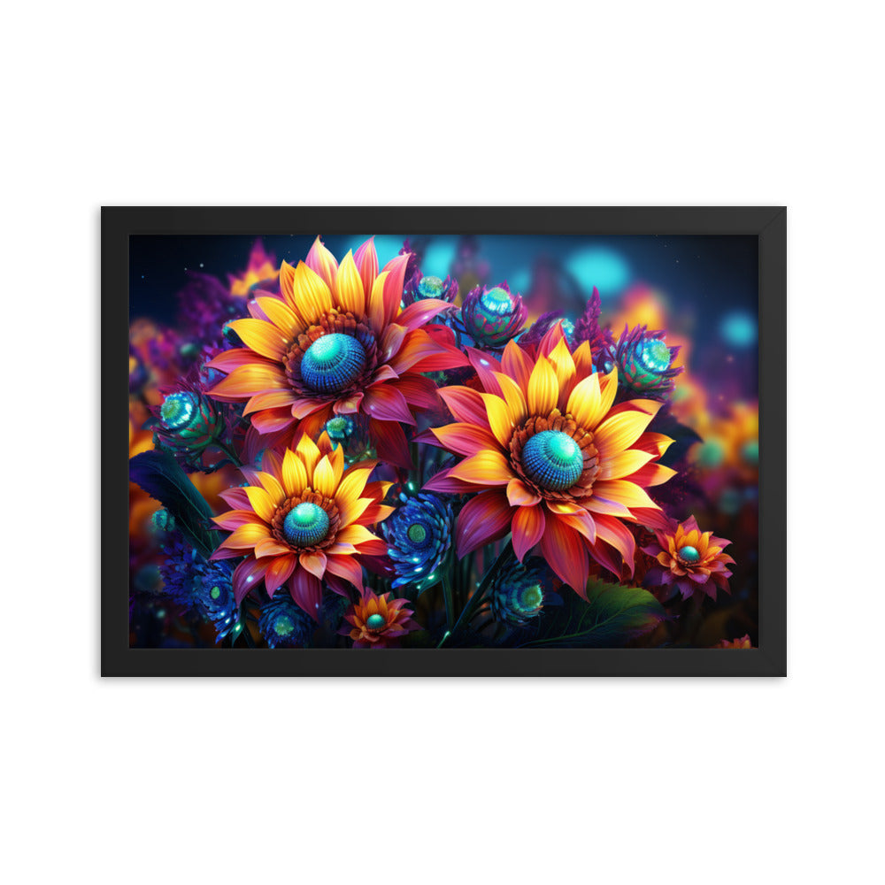 Framed Poster Sunflower