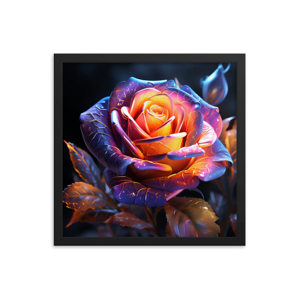 Framed Poster Rose Flower